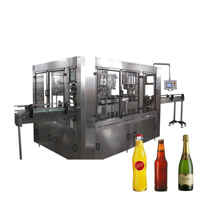 qualité  Automatic 3in1 Beverage Bottle Filling Machine Water Bottle Filling Machine Glass Filling Machine For Glass Bottle Juice Production Line usine